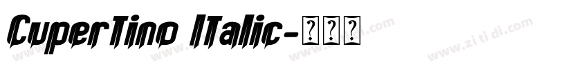 Cupertino Italic字体转换
